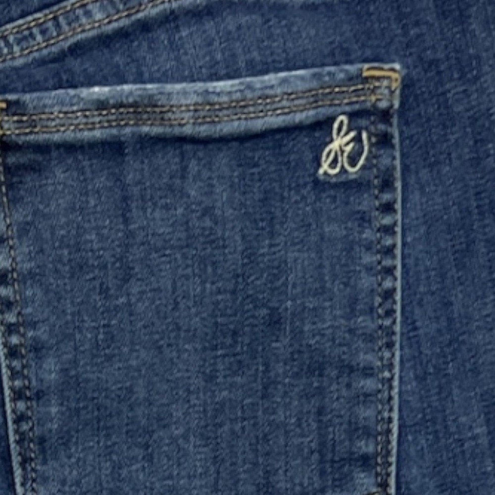 Sam Edelman The Kitten Mid Rise‎ Skinny Ankle Jeans Dark Wash Frayed Hem Size 10 - Picture 9 of 9